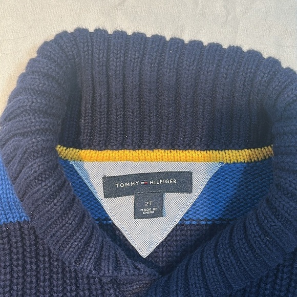 Tommy Hilfiger Blue and Navy Striped Sweater/cardigan - Picture 2 of 4